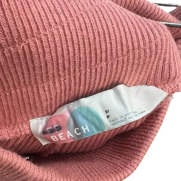 Free People Better Days Jogger‎ Pants Pull-On Balloon Ribbed Pink Size Small - Picture 9 of 11